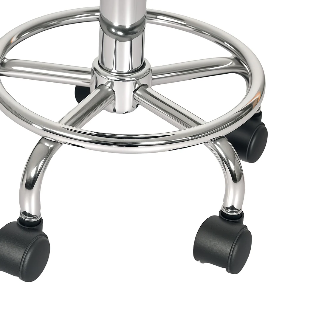 Levede Swivel Office Chair Low Back Round Rolling Stools Height Adjustable - Image 5