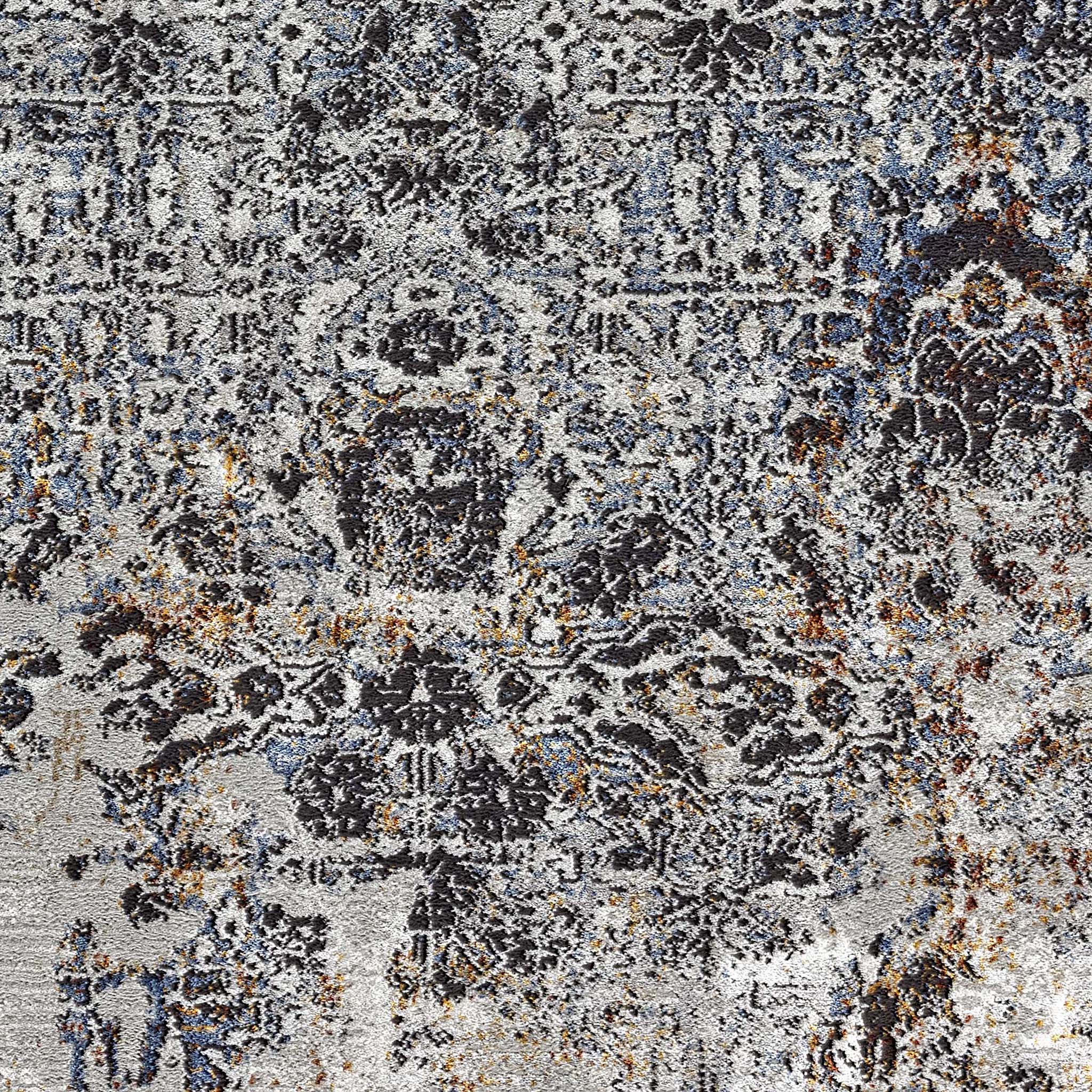 Luxe Vintage Textured Rug - Light Grey - 240x330 - Image 2