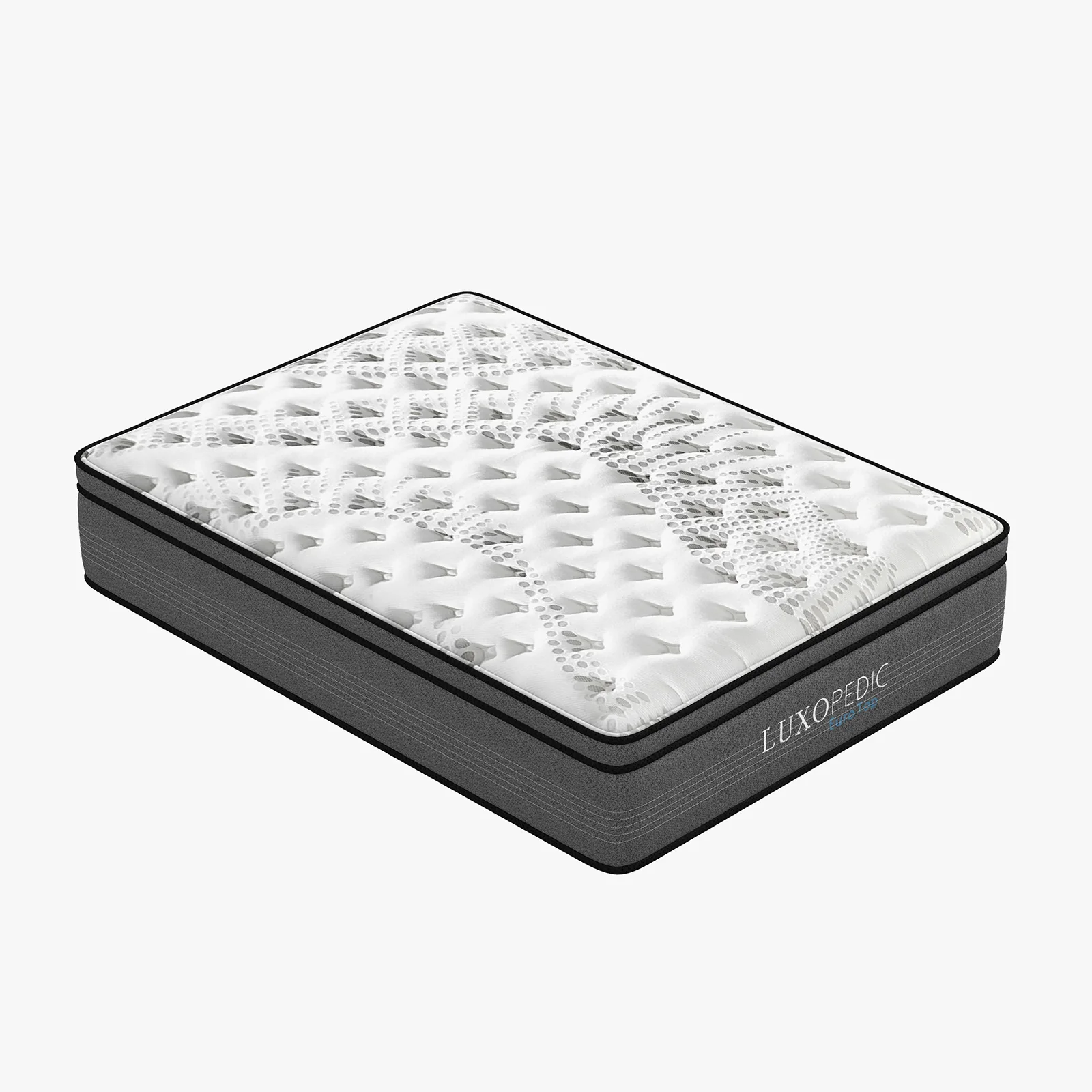 Luxopedic Pocket Spring Mattress 5 Zone 32CM Euro Top Memory Foam Medium Firm - Image 5