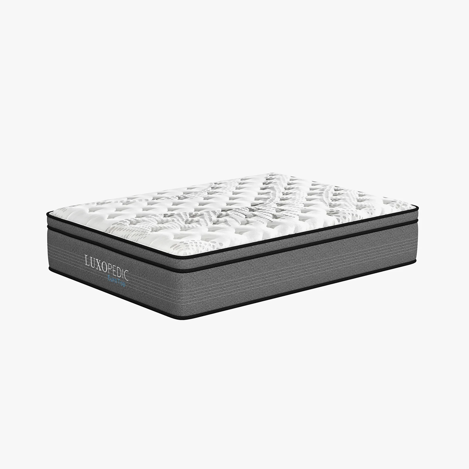 Luxopedic Pocket Spring Mattress 5 Zone 32CM Euro Top Memory Foam Medium Firm - Image 8