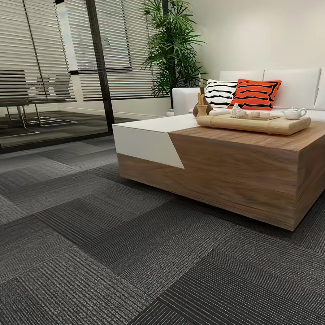 Marlow 20x Carpet Tiles 5m2 Box Heavy Black - Image 6