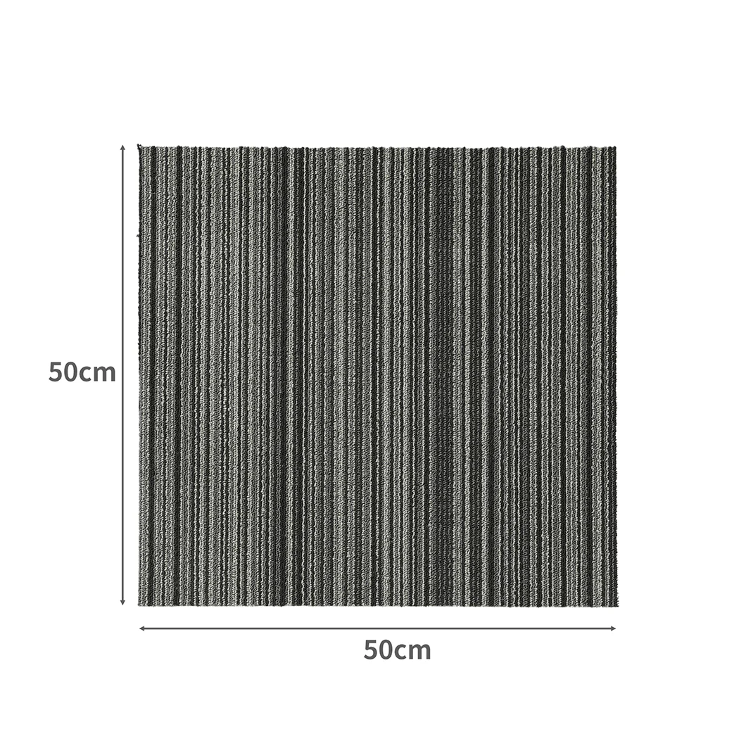 Marlow 20x Carpet Tiles 5m2 Box Heavy Black - Image 2