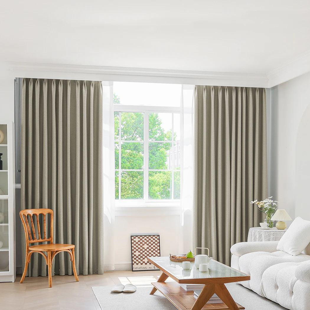 Marlow 2XBlockout Curtains Chenille 132x250 Coffee - Image 6