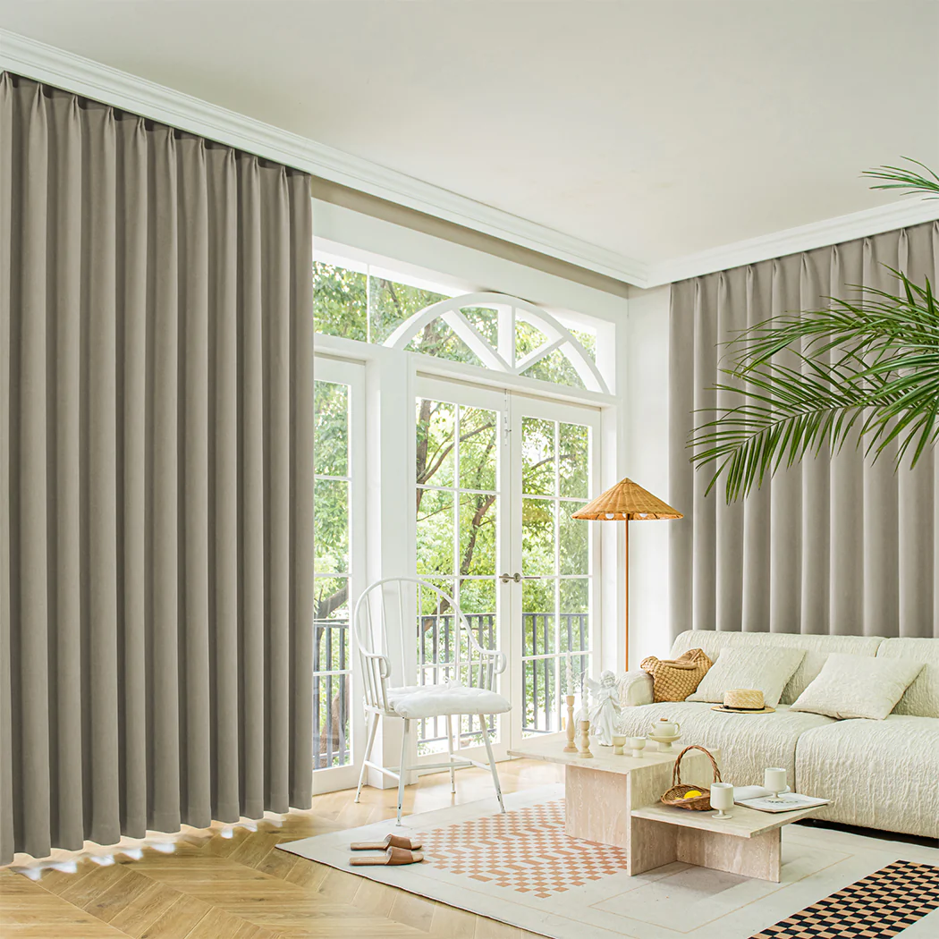 Marlow 2XBlockout Curtains Chenille 132x250 Coffee - Image 7