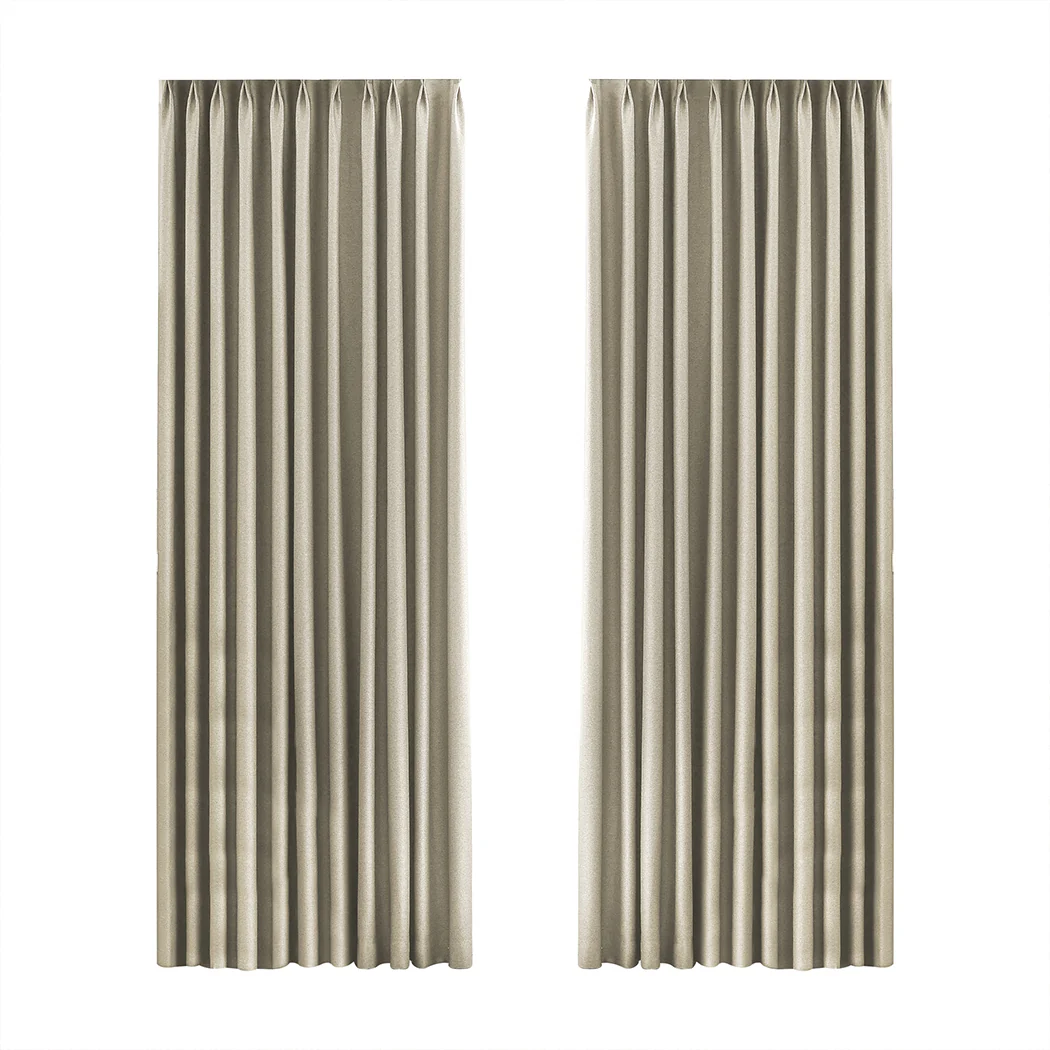 Marlow 2XBlockout Curtains Chenille 132x250 Coffee - Image 8