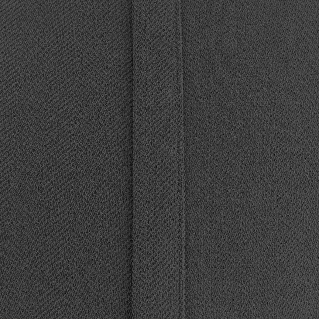 Marlow 2XBlockout Curtains Chenille 240x250 Grey - Image 5