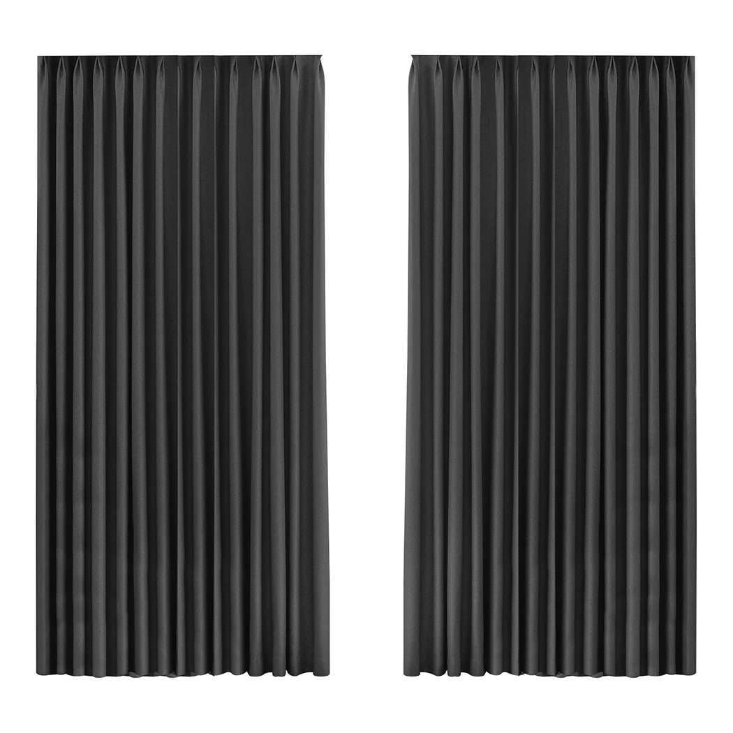 Marlow 2XBlockout Curtains Chenille 240x250 Grey - Image 8