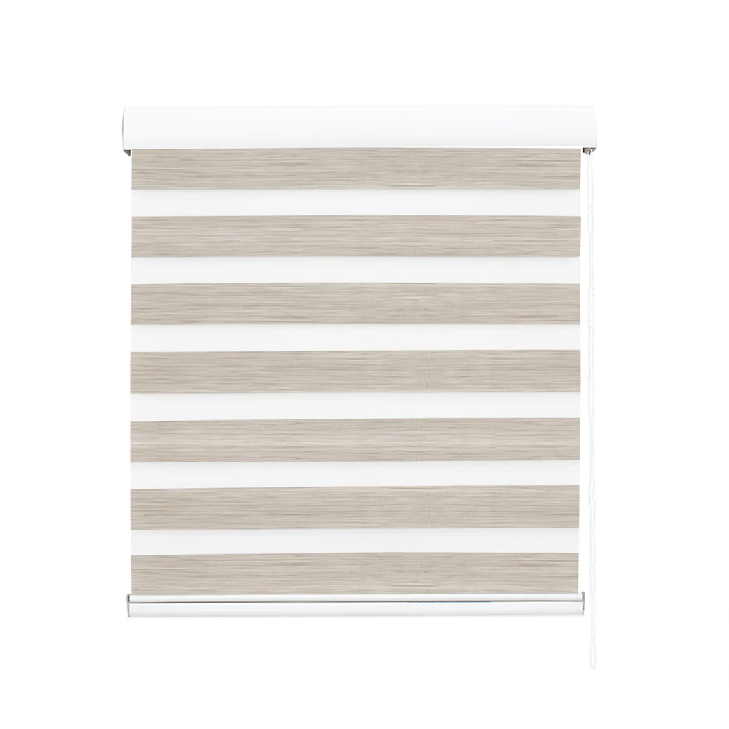 Marlow Blackout Zebra Roller Blind Curtains 180x210 Beige