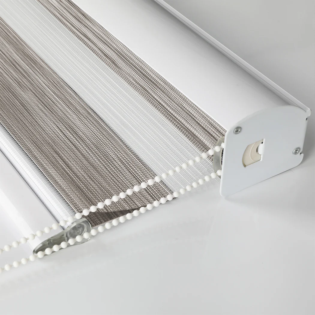Marlow Blackout Zebra Roller Blind Curtains 180x210 Beige - Image 4