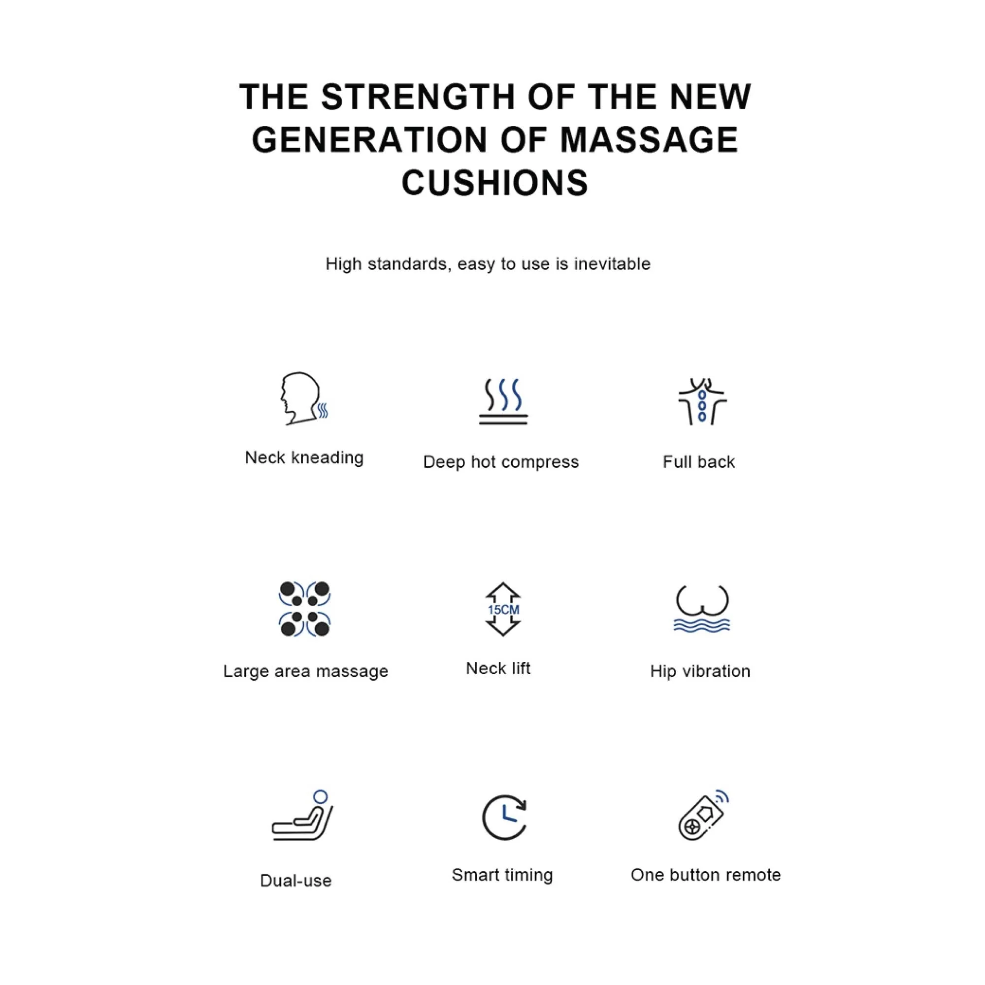 Massager Cushion - Chair Seat Kneading Shiatsu Heat Massage Portable Car - Image 10