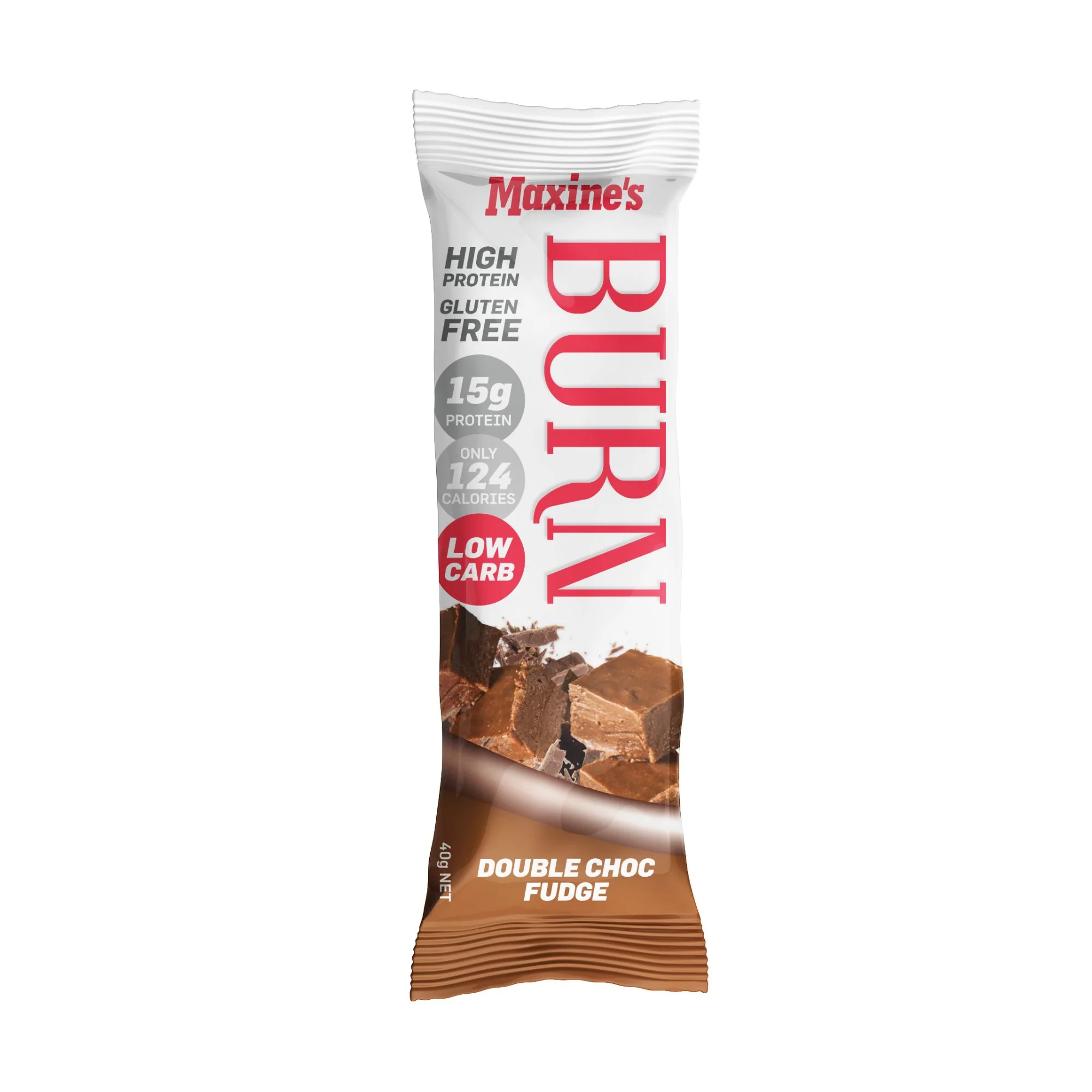 Maxines Burn Double Choc Fudge Bar 12x40g x3