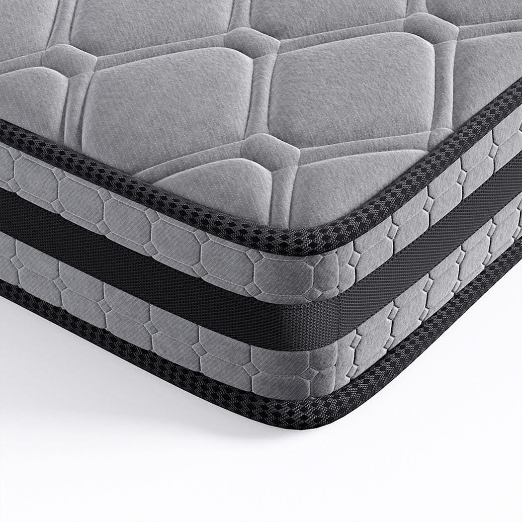 Metal Bed Frame Mattress Base Set Wood King - Image 4