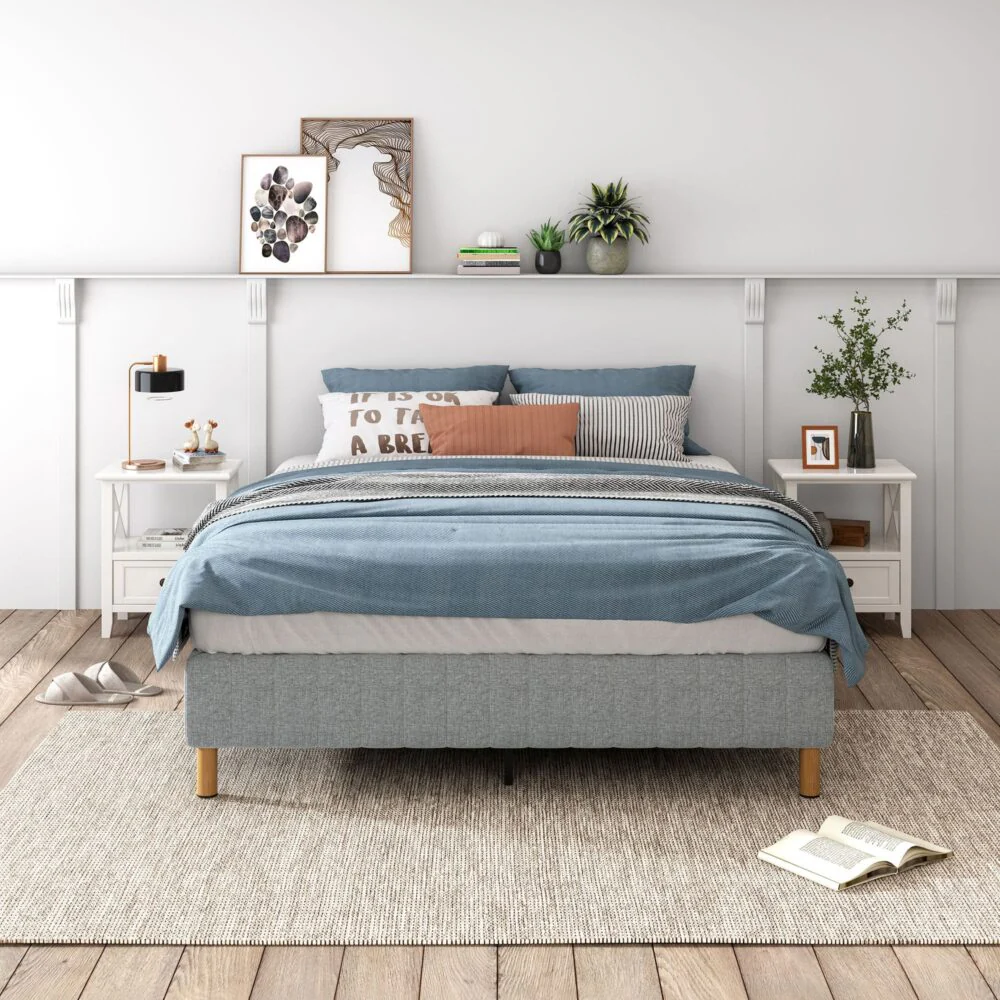 Metal Bedframe Mattress Foundation (Light Grey) ‚Äö√Ñ√∂‚àö√ë‚àö‚àÇ‚Äö√†√∂‚àö√´‚Äö√†√∂‚Äö√†√á‚Äö√Ñ√∂‚àö‚Ä†‚àö‚àÇ‚Äö√†√∂‚àö¬¥‚Äö√Ñ√∂‚àö‚Ä†‚àö‚àÇ¬¨¬®¬¨√Ü Single