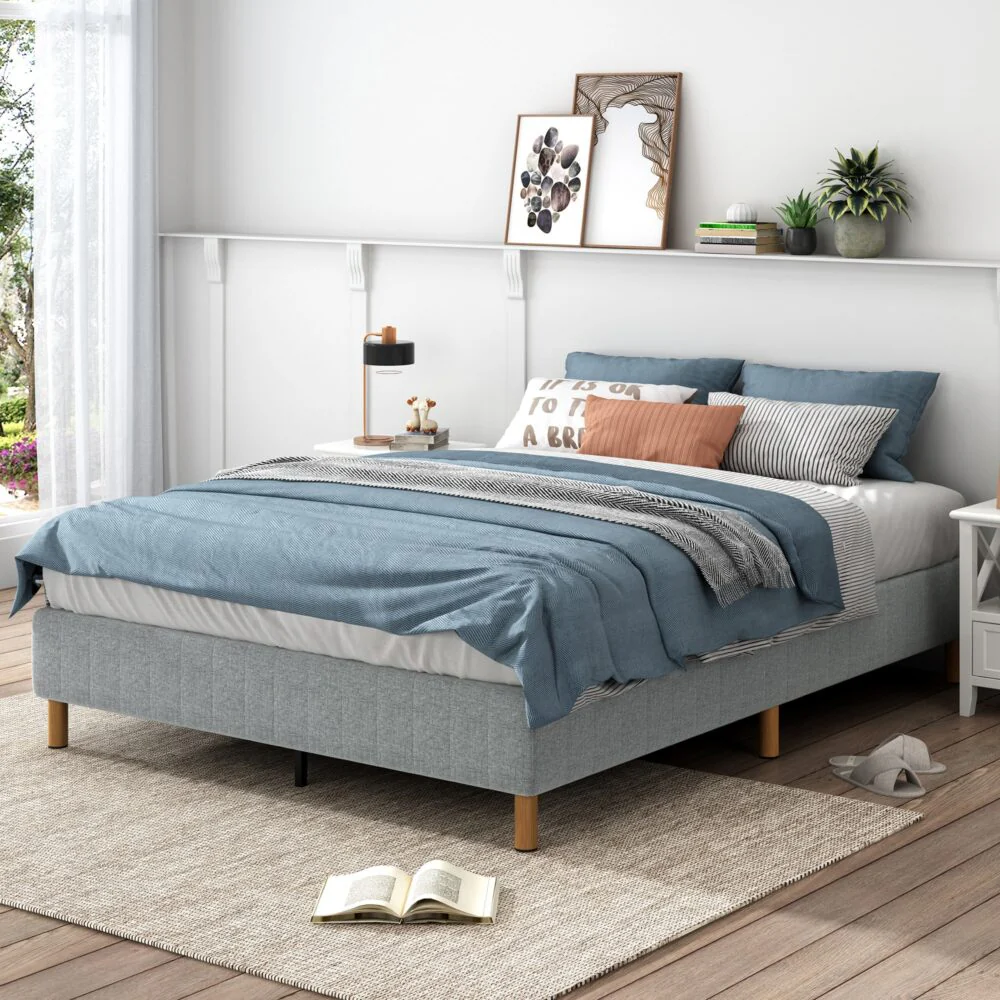 Metal Bedframe Mattress Foundation (Light Grey) ‚Äö√Ñ√∂‚àö√ë‚àö‚àÇ‚Äö√†√∂‚àö√´‚Äö√†√∂‚Äö√†√á‚Äö√Ñ√∂‚àö‚Ä†‚àö‚àÇ‚Äö√†√∂‚àö¬¥‚Äö√Ñ√∂‚àö‚Ä†‚àö‚àÇ¬¨¬®¬¨√Ü Single - Image 2