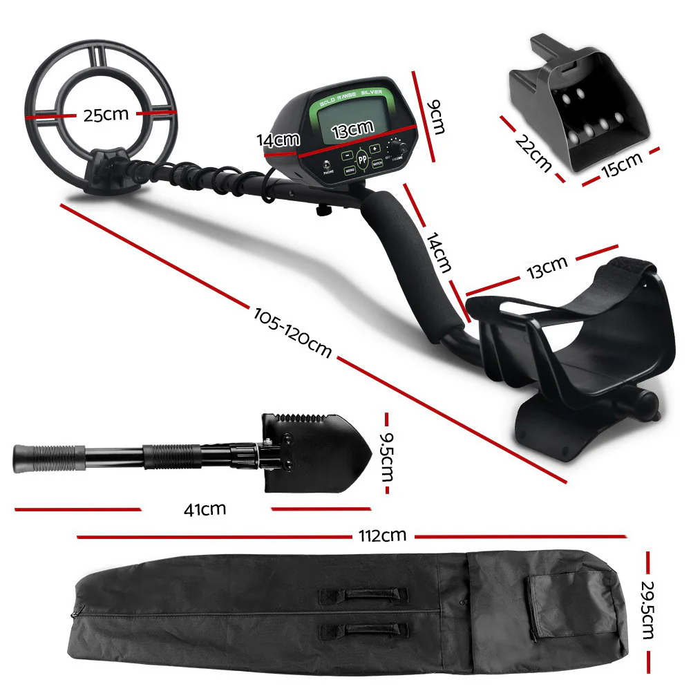 Metal Detector 220MM Deep Sensitive Waterproof Treasure Hunter Gold Digger Shovel - Image 2