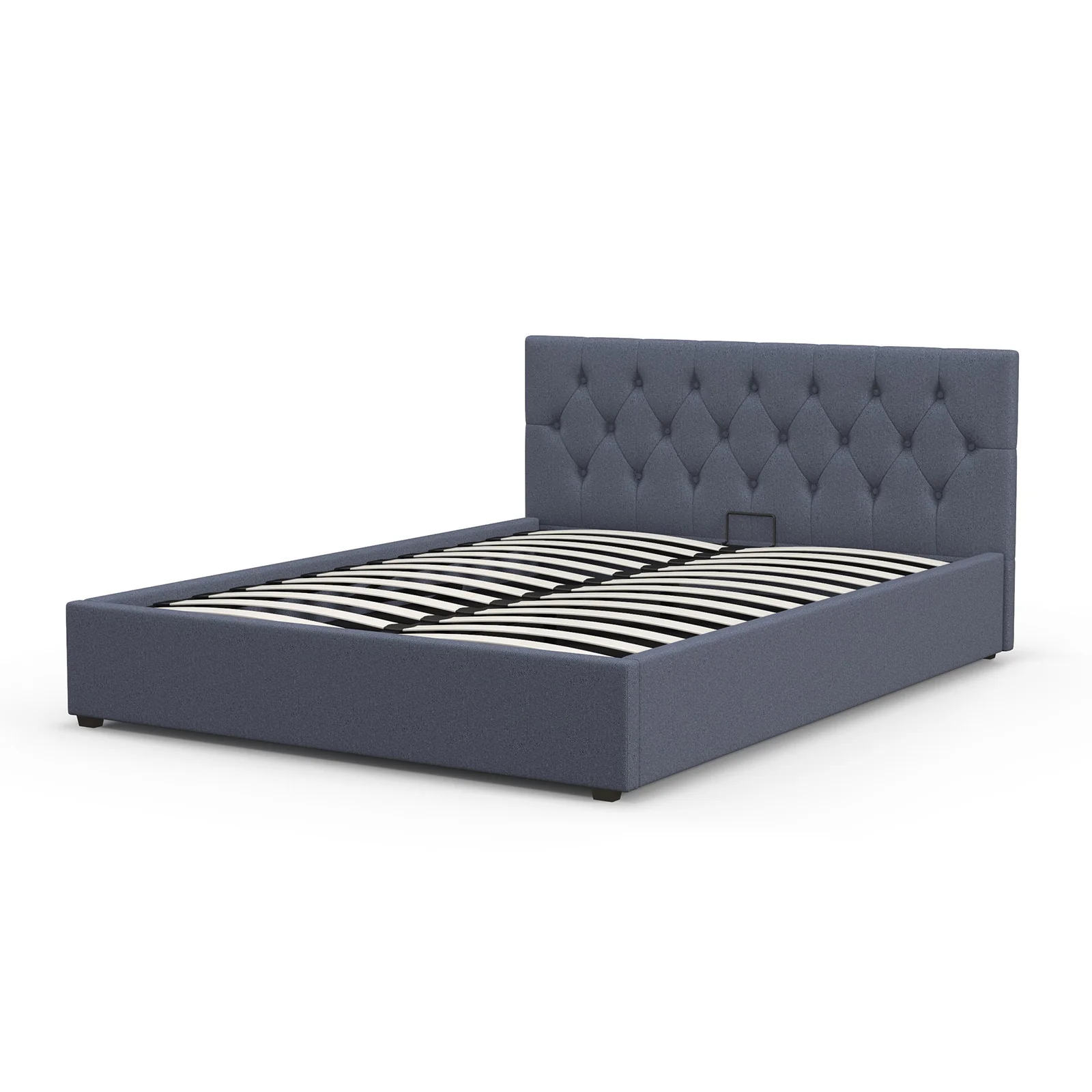 Milano Capri Luxury Gas Lift Bed With Headboard (Model 3) - Charcoal No.35 - Single - Image 8