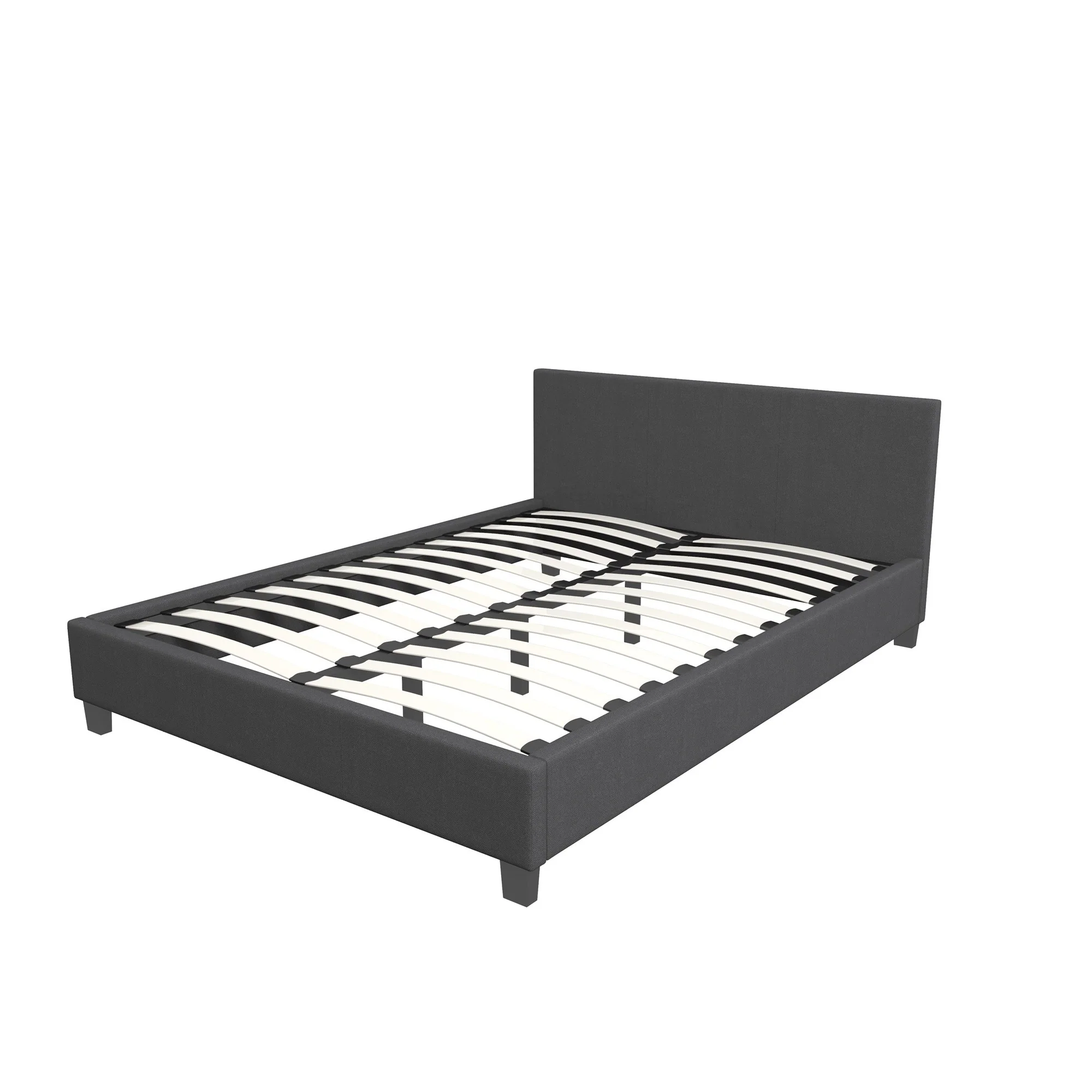 Milano Sienna Luxury Bed with Headboard (Model 2) - Charcoal No.35 - King Single - Image 6