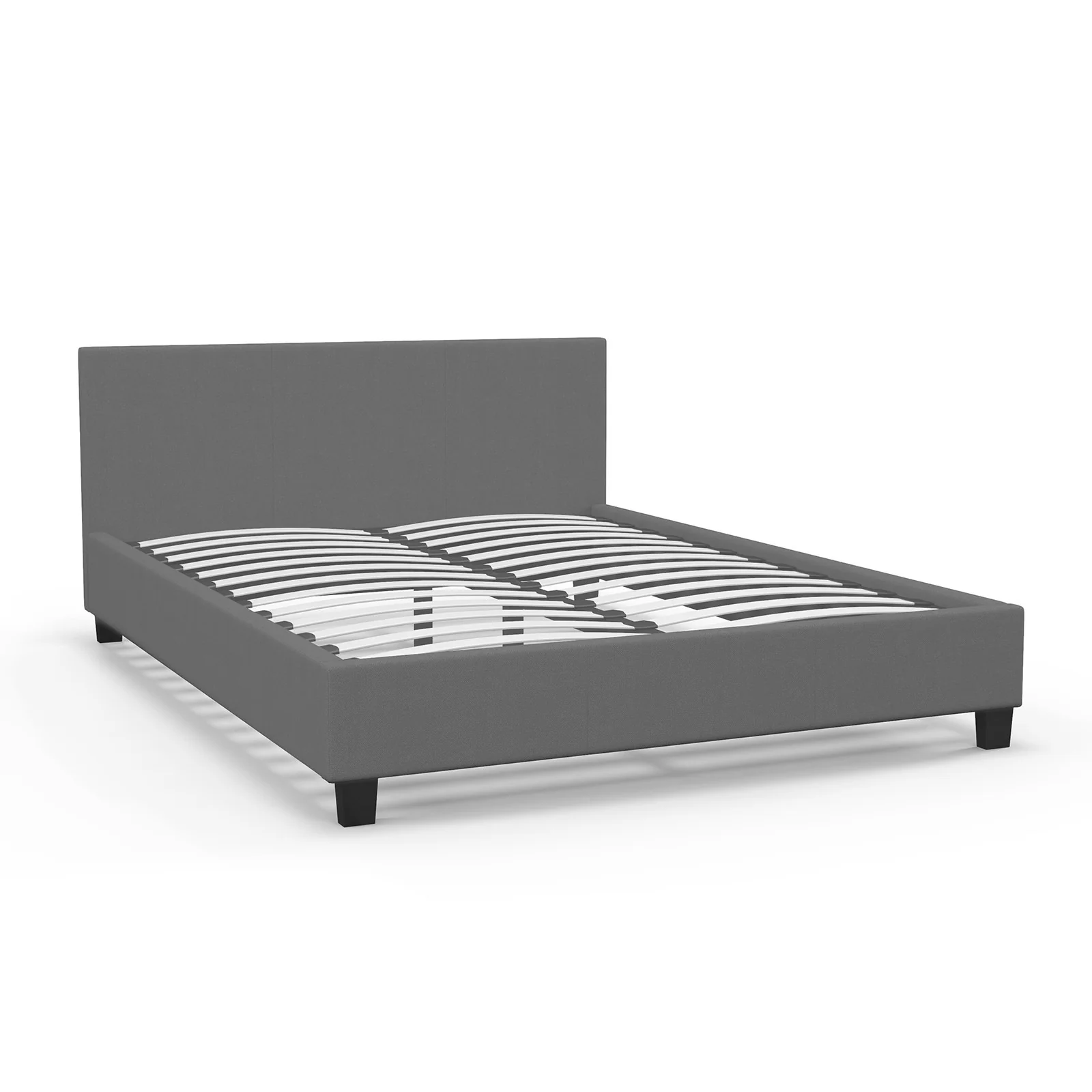 Milano Sienna Luxury Bed with Headboard (Model 2) - Grey No.28 - Double - Image 7