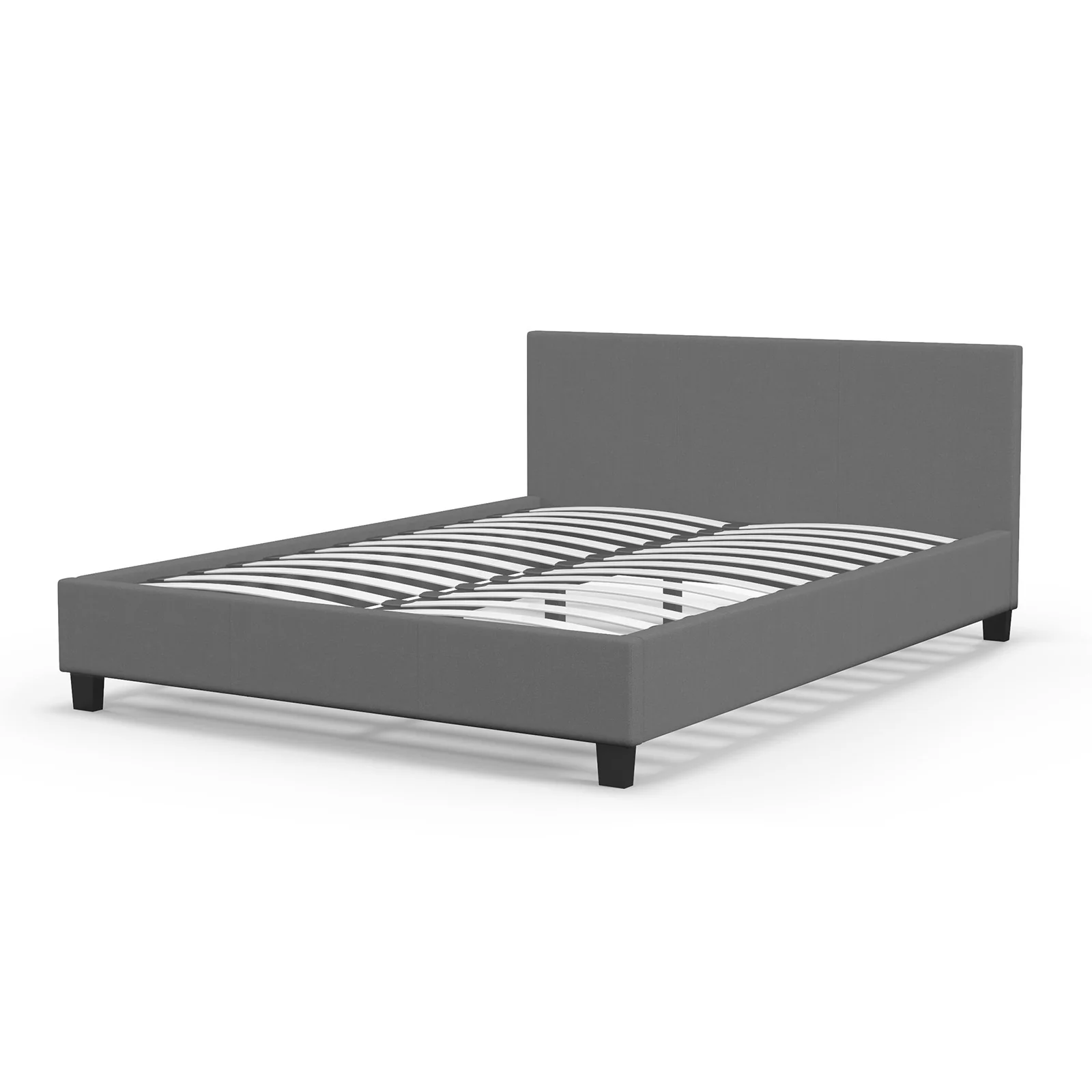 Milano Sienna Luxury Bed with Headboard (Model 2) - Grey No.28 - Double - Image 8