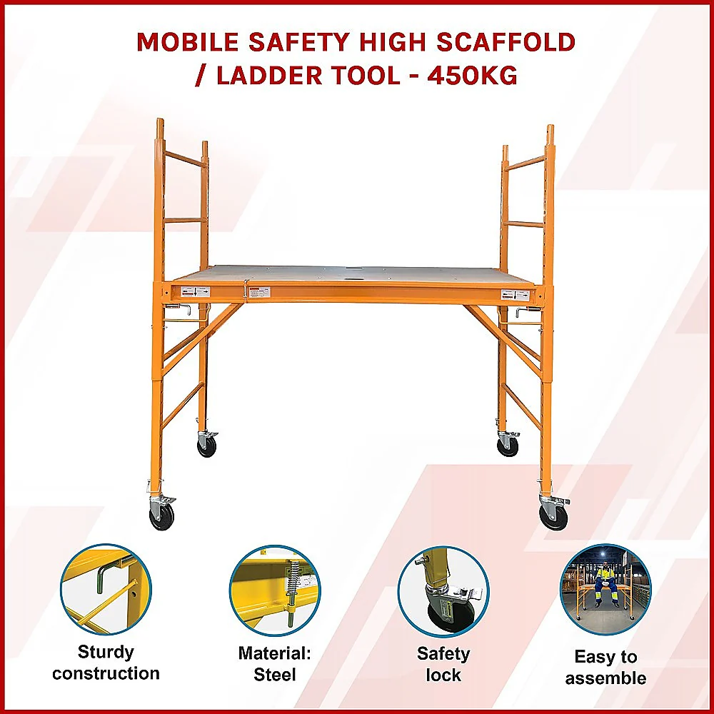 Mobile Safety High Scaffold / Ladder Tool -450KG - Image 3