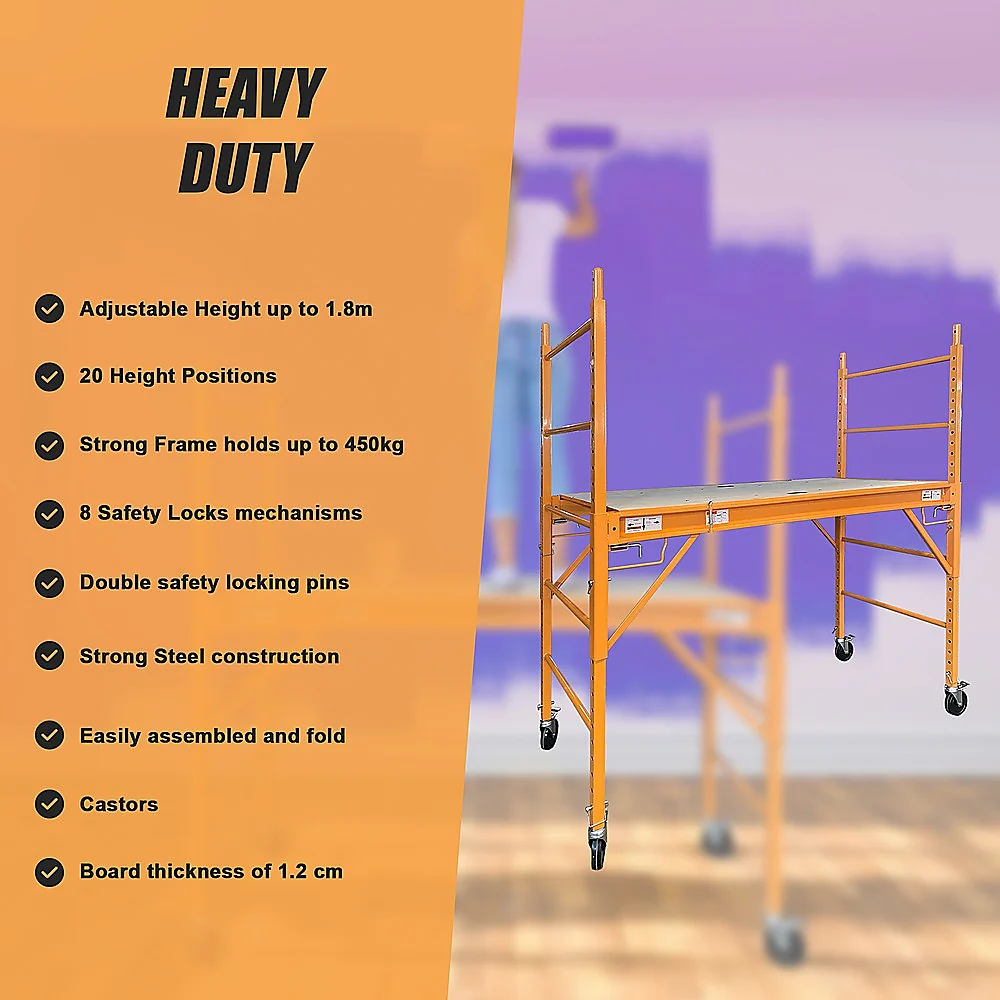 Mobile Safety High Scaffold / Ladder Tool -450KG - Image 9