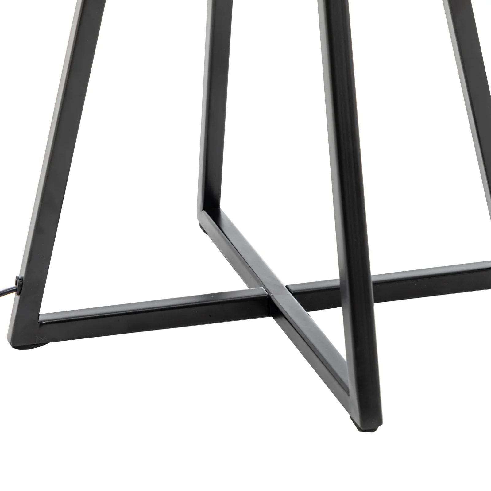 Modern Dimmable Floor Lamp + Table Desk Lamp w/ Linen Shade Scandi - Matte Black - Image 12