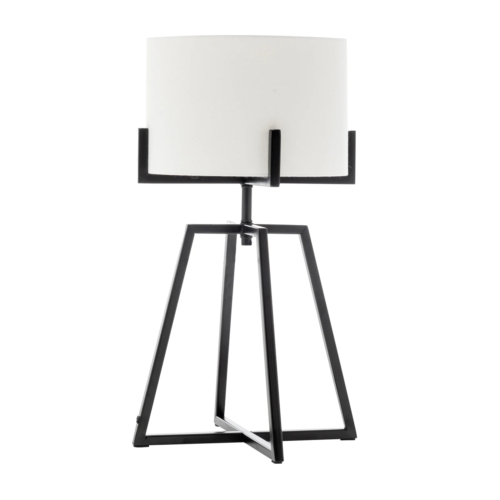Modern Dimmable Floor Lamp + Table Desk Lamp w/ Linen Shade Scandi - Matte Black - Image 9