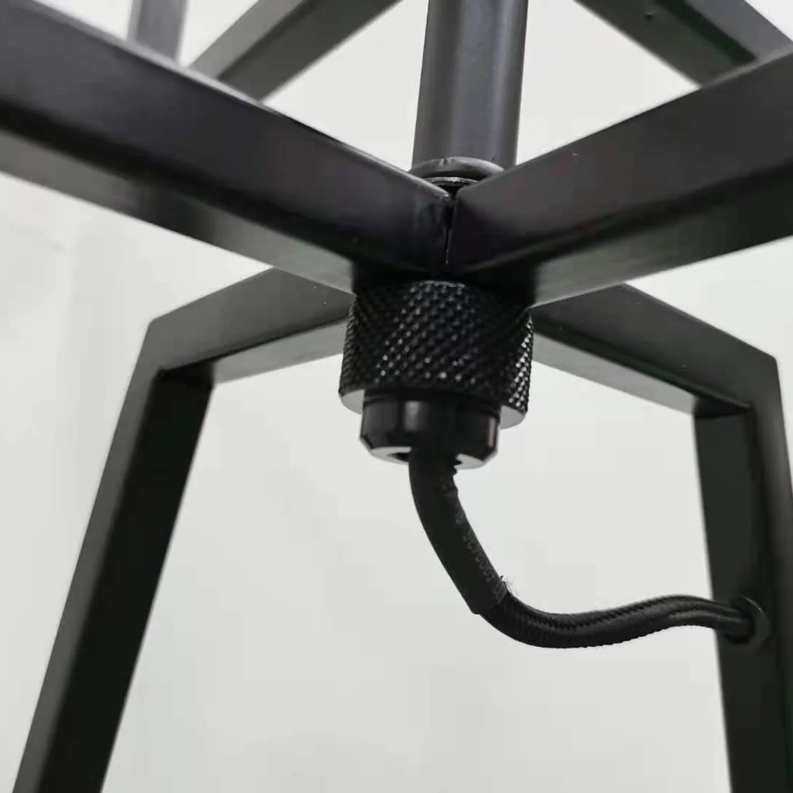 Modern Dimmable Floor Lamp w/ Linen Shade Designer Bedroom Lighting - Matte Black - Image 3
