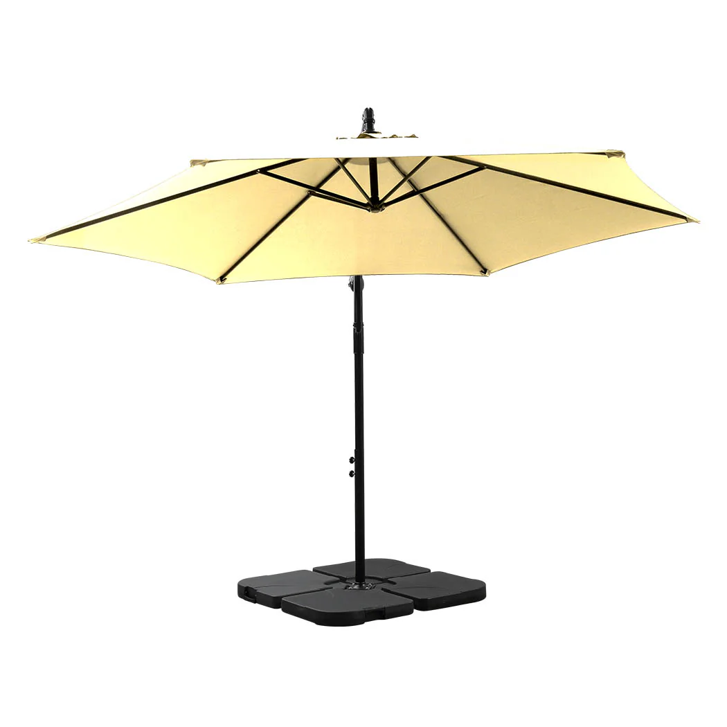 Mountview 3M Outdoor Umbrella Cantilever Grey