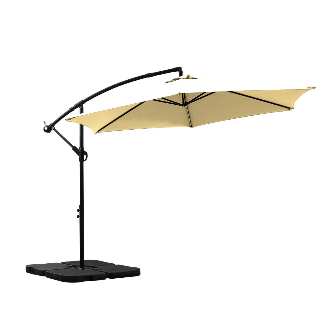 Mountview 3M Outdoor Umbrella Cantilever Grey - Image 8