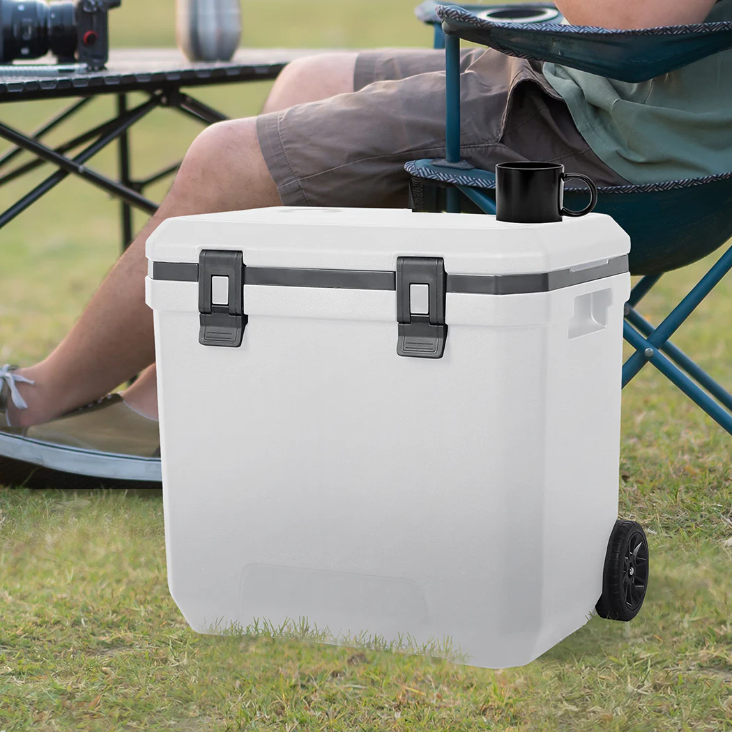 Mountview Cooler Ice Box 27L/43L Portable Chest Trolly For Camping BBQ Picnic - Image 6