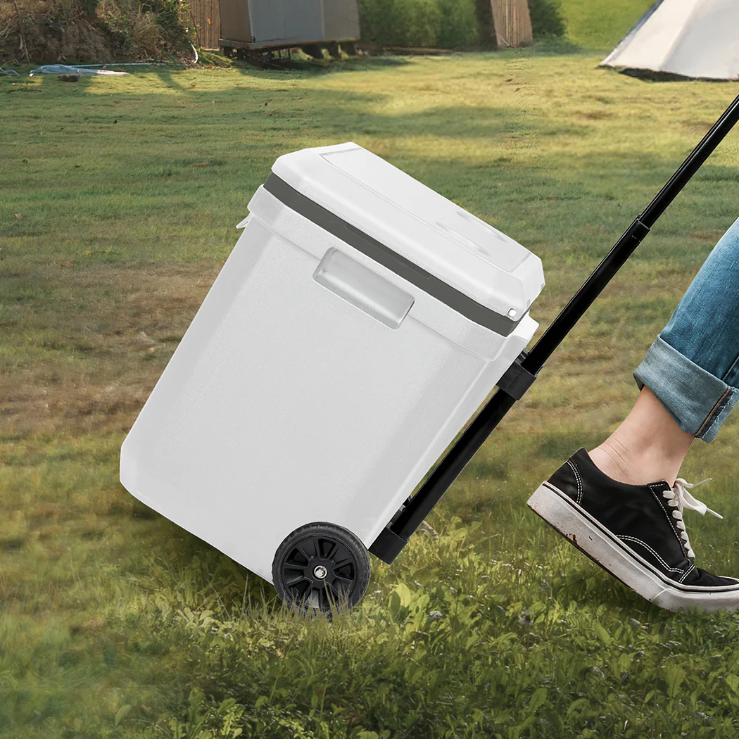Mountview Cooler Ice Box 27L/43L Portable Chest Trolly For Camping BBQ Picnic - Image 7