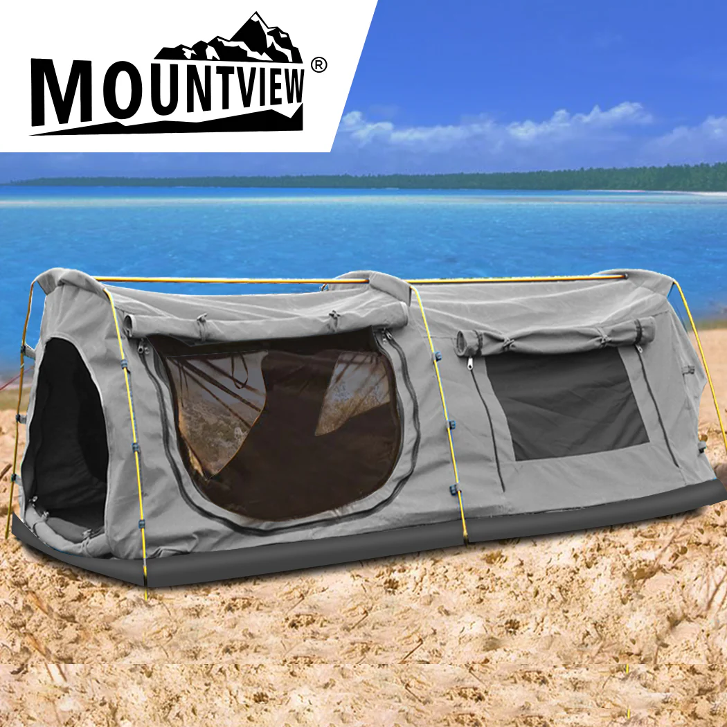 Mountview King Single Swag Camping Swags Grey - Image 6
