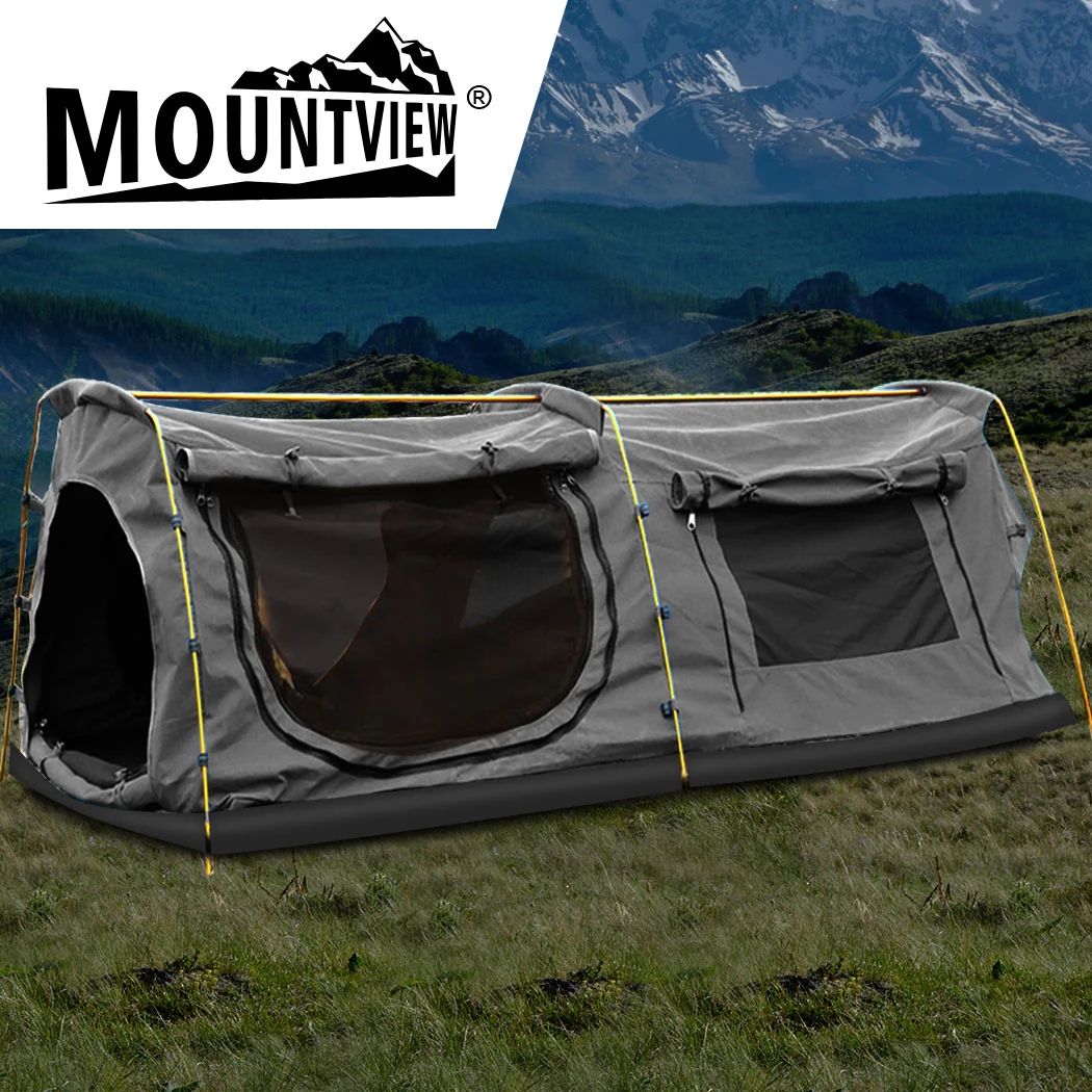 Mountview King Single Swag Camping Swags Grey - Image 7