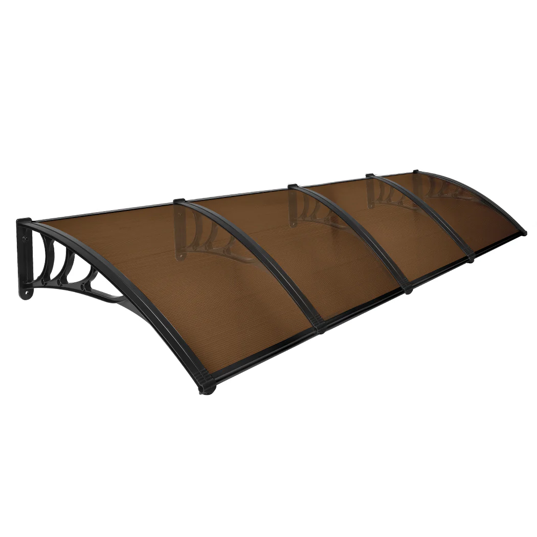 Mountview Window Door Awning Outdoor 1M X 4M Brown 1x4M - Image 8