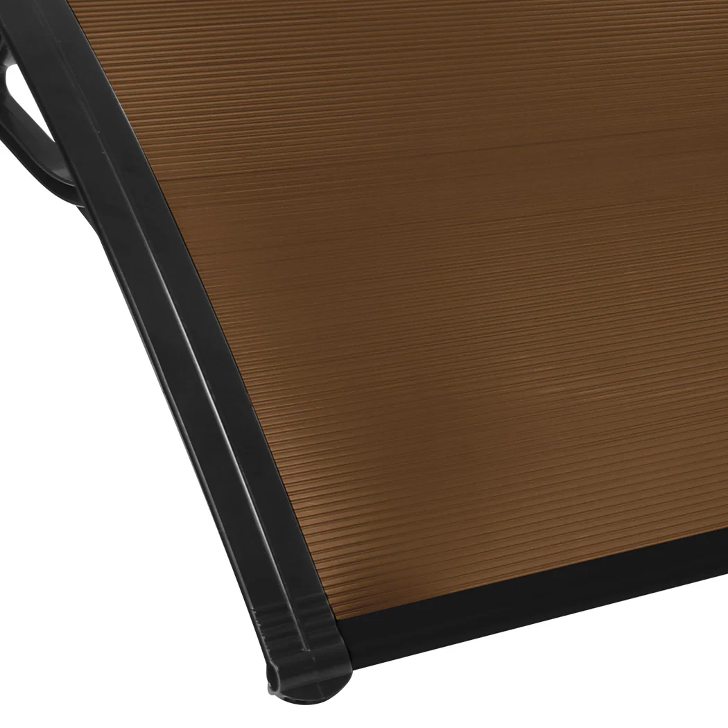 Mountview Window Door Awning Outdoor 1M X 6M Brown 1x6M - Image 3