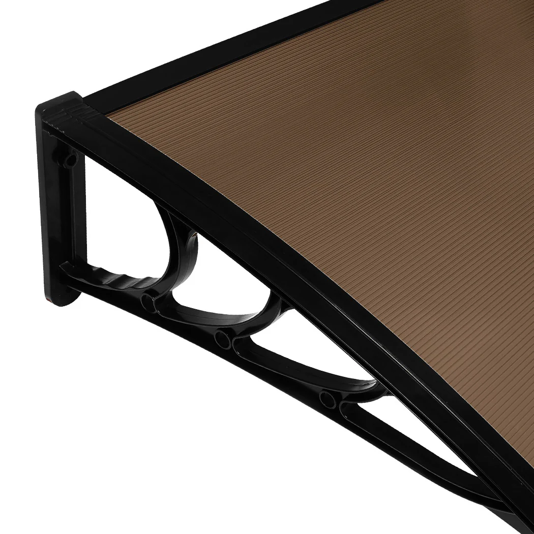 Mountview Window Door Awning Outdoor 1M X 6M Brown 1x6M - Image 4