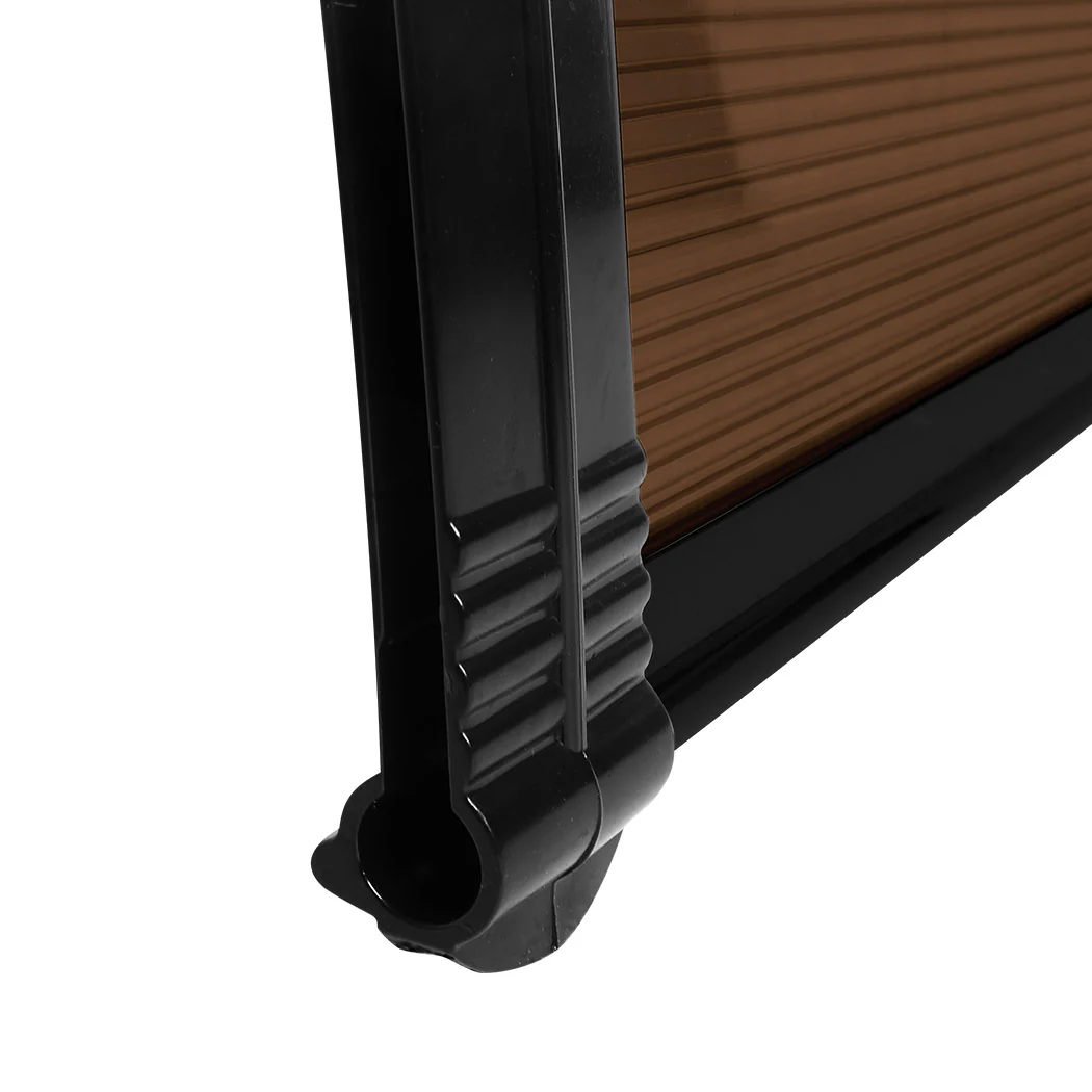 Mountview Window Door Awning Outdoor 1M X 6M Brown 1x6M - Image 5