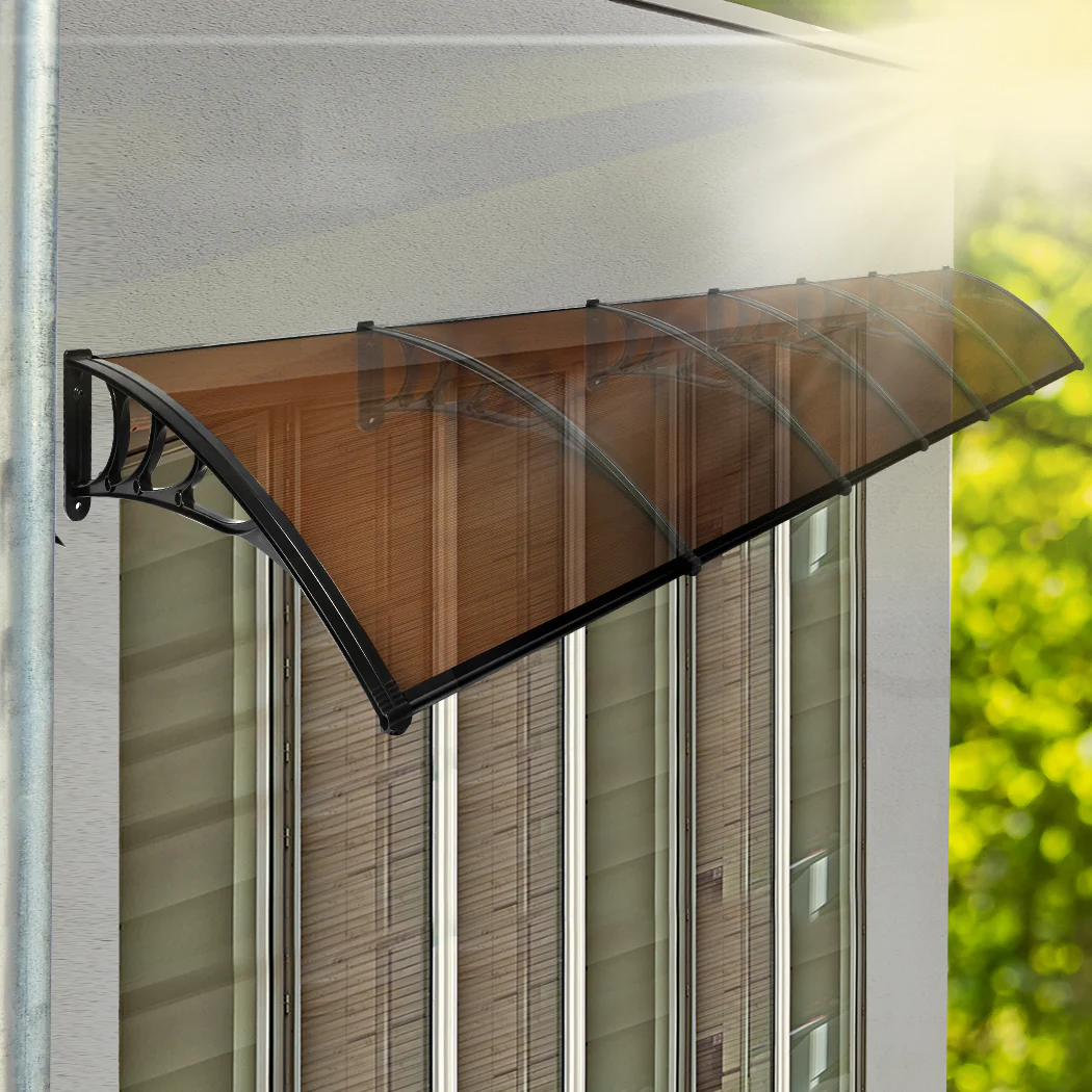 Mountview Window Door Awning Outdoor 1M X 6M Brown 1x6M - Image 6