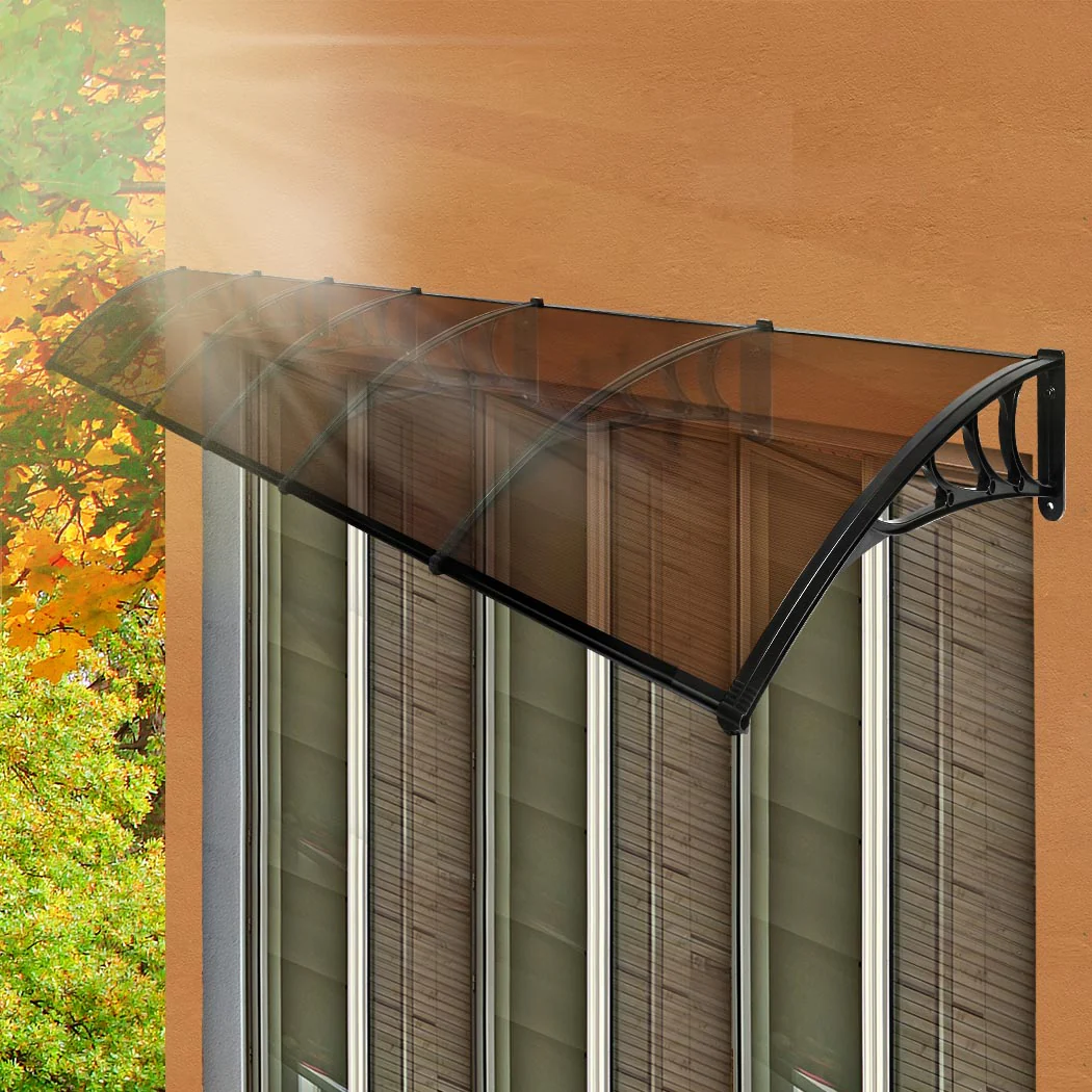 Mountview Window Door Awning Outdoor 1M X 6M Brown 1x6M - Image 7