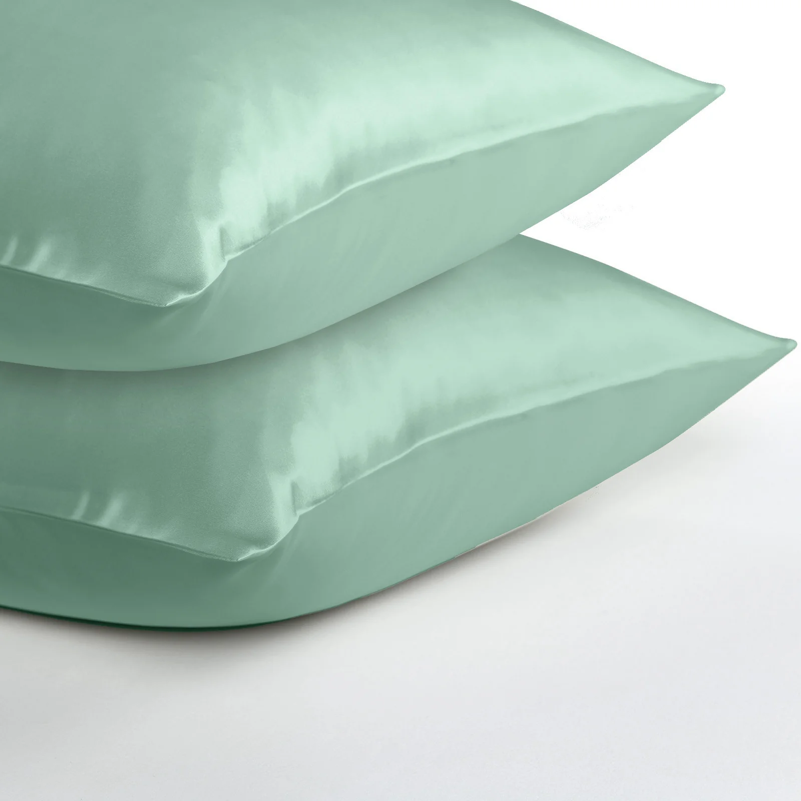 MULBERRY SILK PILLOW CASE TWIN PACK - SIZE: 51X76CM - MINT - Image 5