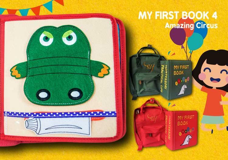 My First Book 4 | Circus | Busy Book Army Green - Image 4
