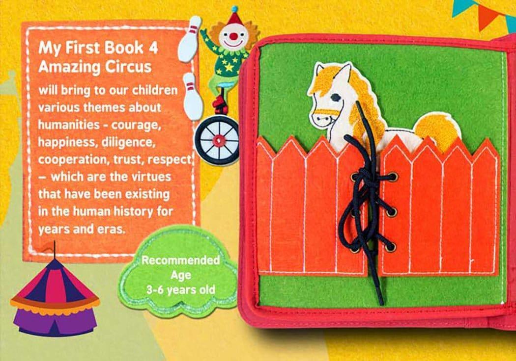 My First Book 4 | Circus | Busy Book Army Green - Image 5