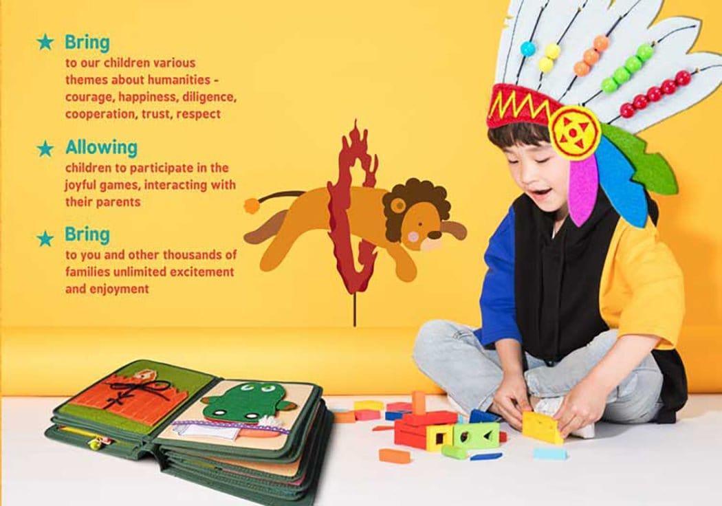 My First Book 4 | Circus | Busy Book Army Green - Image 6
