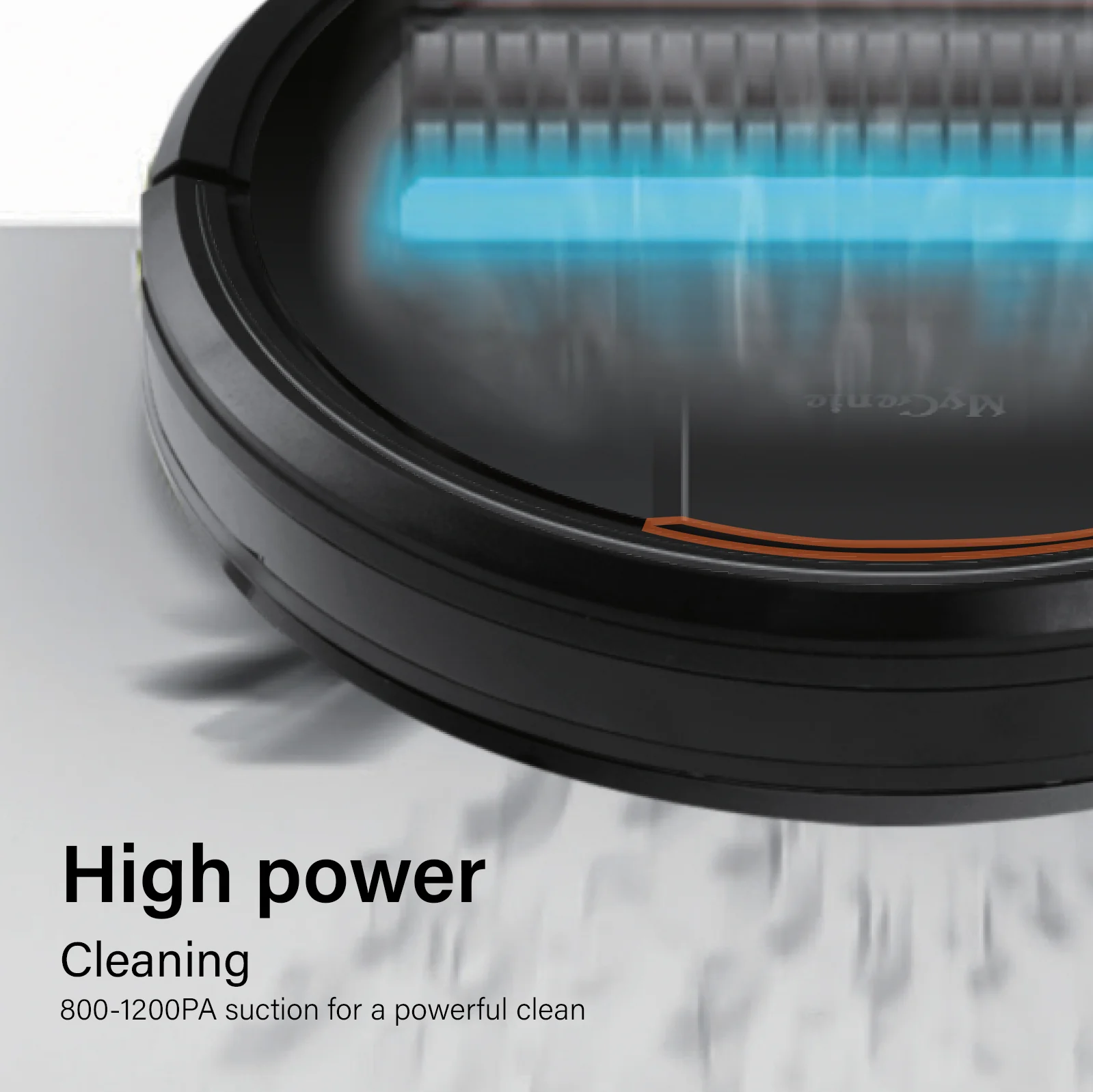 MyGenie Smart Robotic Vacuum Cleaner - Black - Image 4