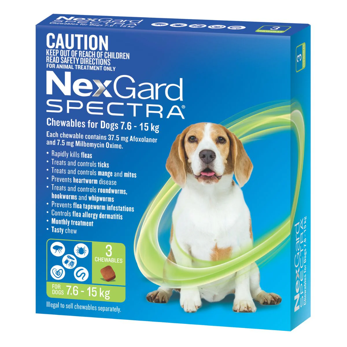 NexGard Spectra Dogs 7.6-15kg 3pk - Image 4