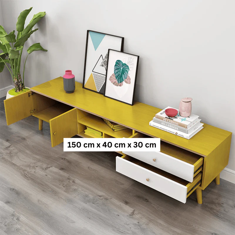 NNECN Modern TV Stand Side table & Coffee Table package for Living Room - Image 3