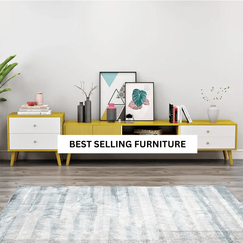 NNECN Modern TV Stand Side table & Coffee Table package for Living Room - Image 4