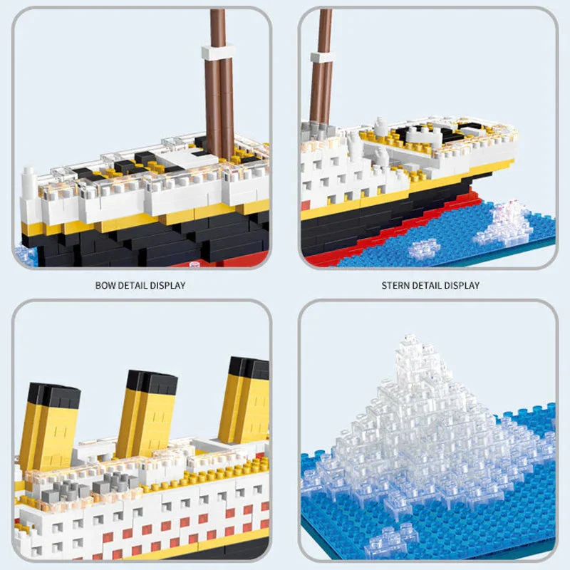 NNEOBA Titanic Ship Toy with LED Light - Image 4