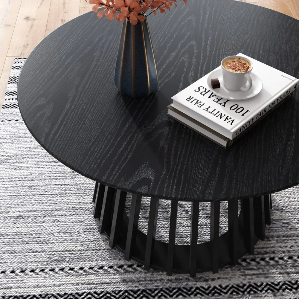 Palmer Slatted Sphere Coffee Table - Image 2